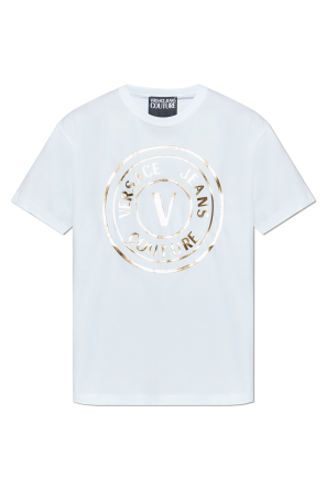 White T-shirt with logo Versace - Vitkac Italy